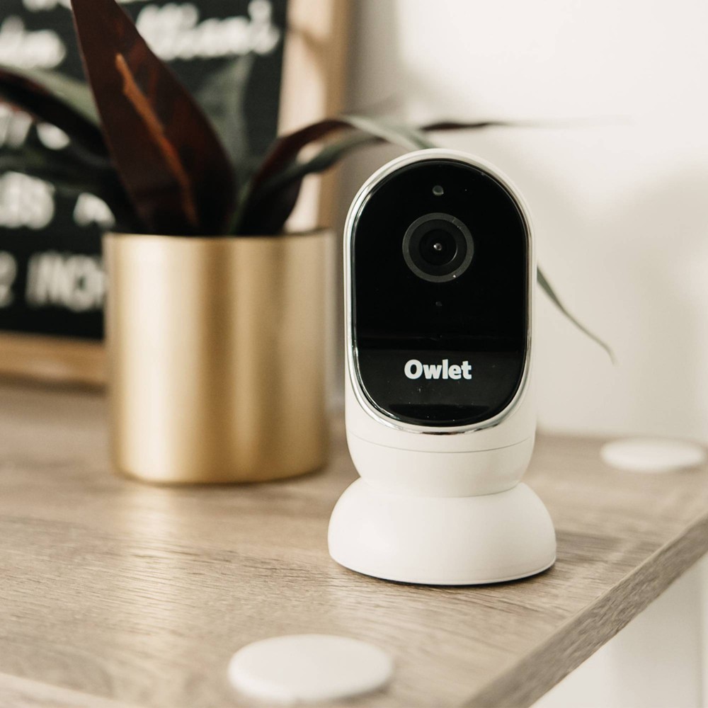 slide 8 of 8, Owlet Cam Smart Baby Monitor - HD Video Monitor with Camera, Encrypted WiFi, Humidity, Room Temp, Night Vision & 2-Way Talk, 1 ct