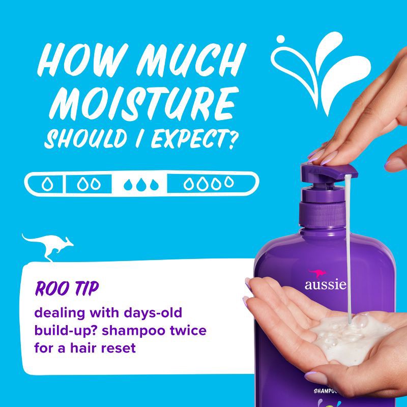 slide 5 of 9, Aussie Paraben-Free Miracle Moist Shampoo with Avocado & Jojoba for Dry Hair - 30.4 fl oz, 30.4 fl oz