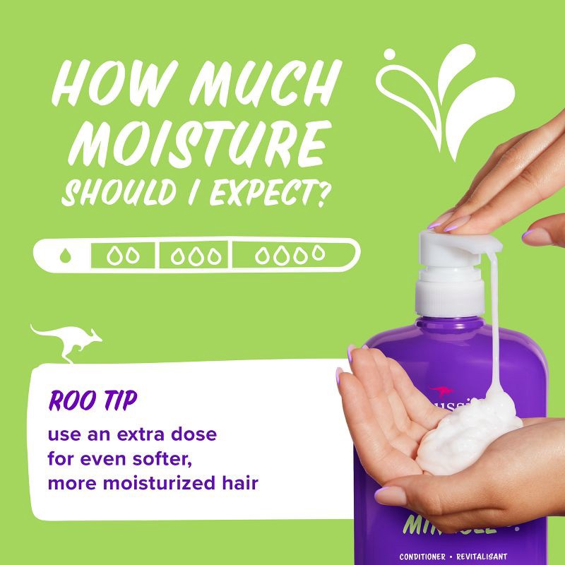 slide 5 of 9, Aussie Paraben-Free Miracle Volume Conditioner with Plum & Bamboo for Fine Hair - 30.4 fl oz, 30.4 fl oz