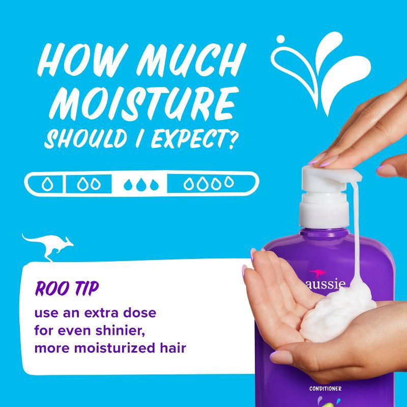 slide 5 of 9, Aussie Paraben-Free Miracle Moist Conditioner with Avocado & Jojoba for Dry Hair - 30.4 fl oz, 30.4 fl oz