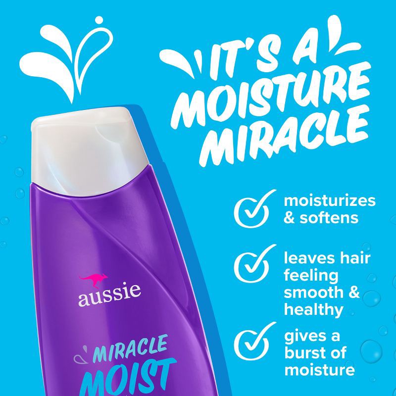 slide 4 of 9, Aussie Miracle Moist Conditioner - 12.1 fl oz, 12.1 fl oz