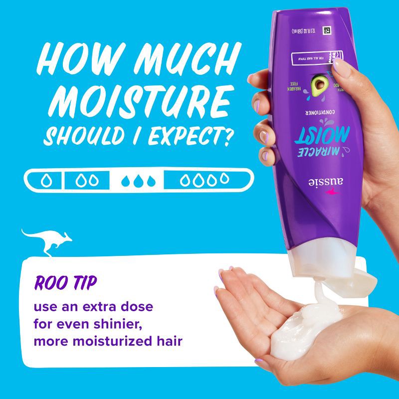 slide 6 of 9, Aussie Miracle Moist Conditioner - 12.1 fl oz, 12.1 fl oz
