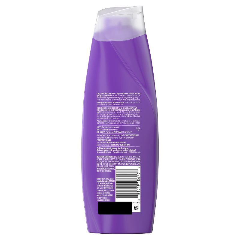 slide 8 of 8, Aussie Miracle Moist Conditioner - 12.1 fl oz, 12.1 fl oz