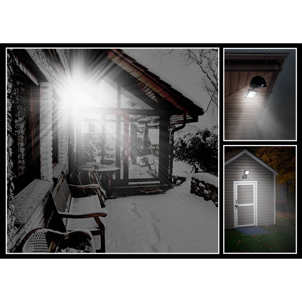 slide 7 of 8, Energizer 250 Lumens Outdoor LED Motion Sensing Single Head Security Outdoor Wall Light Black, 1 ct