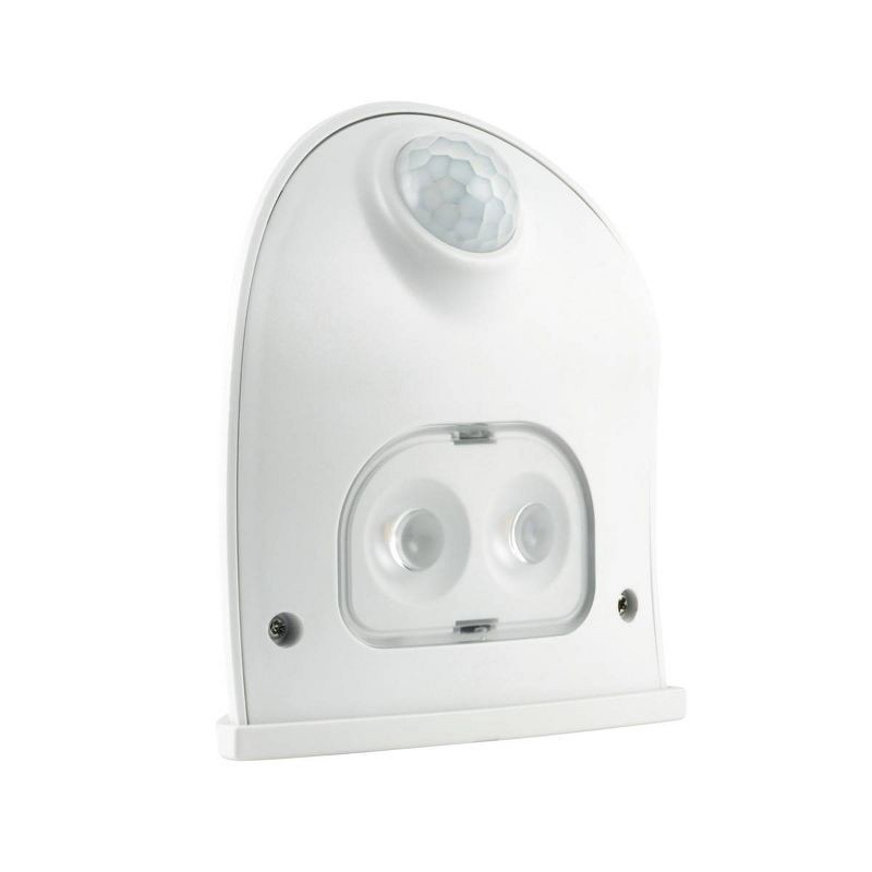 slide 2 of 6, Energizer LED Motion Outdoor Wall Light White, 1 ct