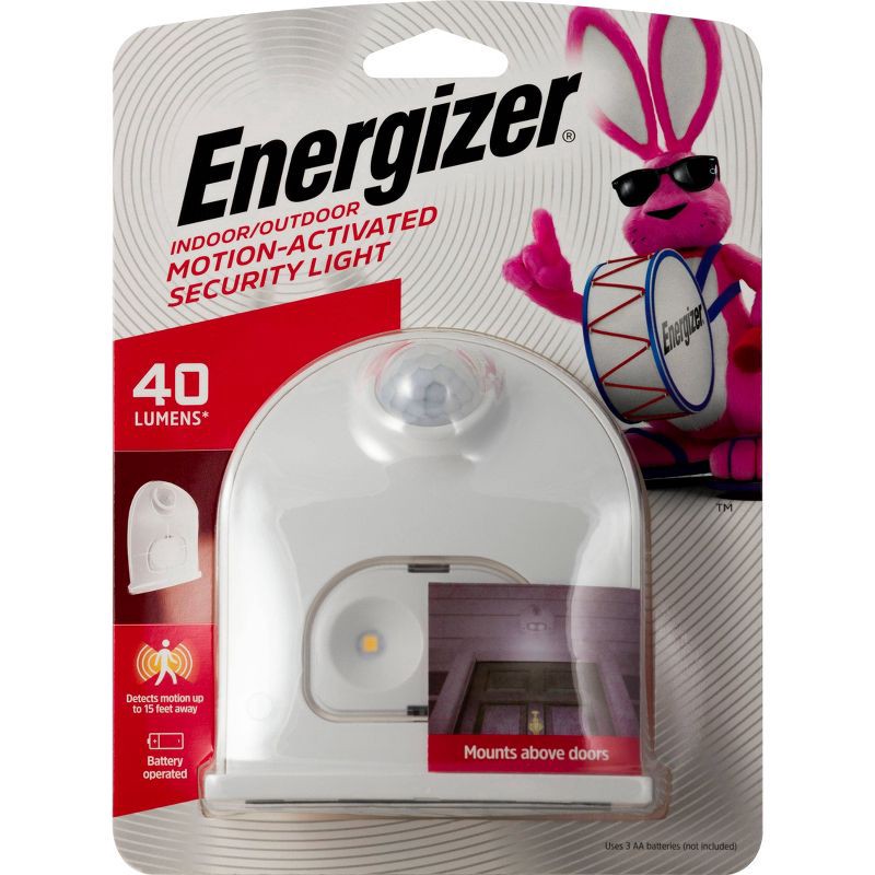 slide 1 of 6, Energizer LED Motion Outdoor Wall Light White, 1 ct