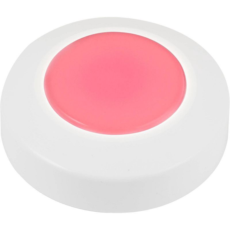 slide 3 of 10, Energizer 2pk 40 Lumens Indoor LED Color Changing Puck Cabinet Lights White: Tap & Touch Closet Light, Battery Operated, 2 ct