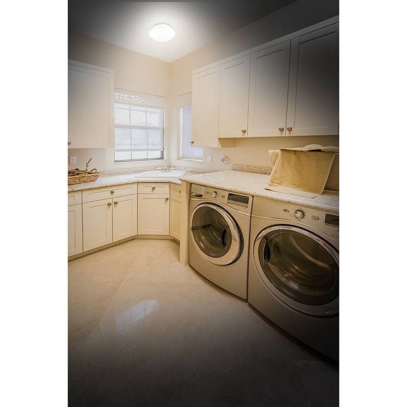 slide 2 of 13, Energizer 300 Lumens Indoor LED Ceiling Fixture Motion Sensing Ceiling Lights White: Cordless Closet Light Fixture, 1 ct