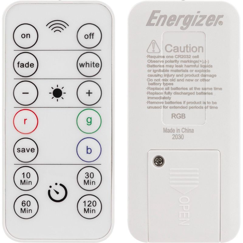 slide 12 of 12, Energizer 3pk 40 Lumen LED Puck Light Wireless Color Changing Cabinet Lights with Remote White: Tap & Closet Light, 3 ct