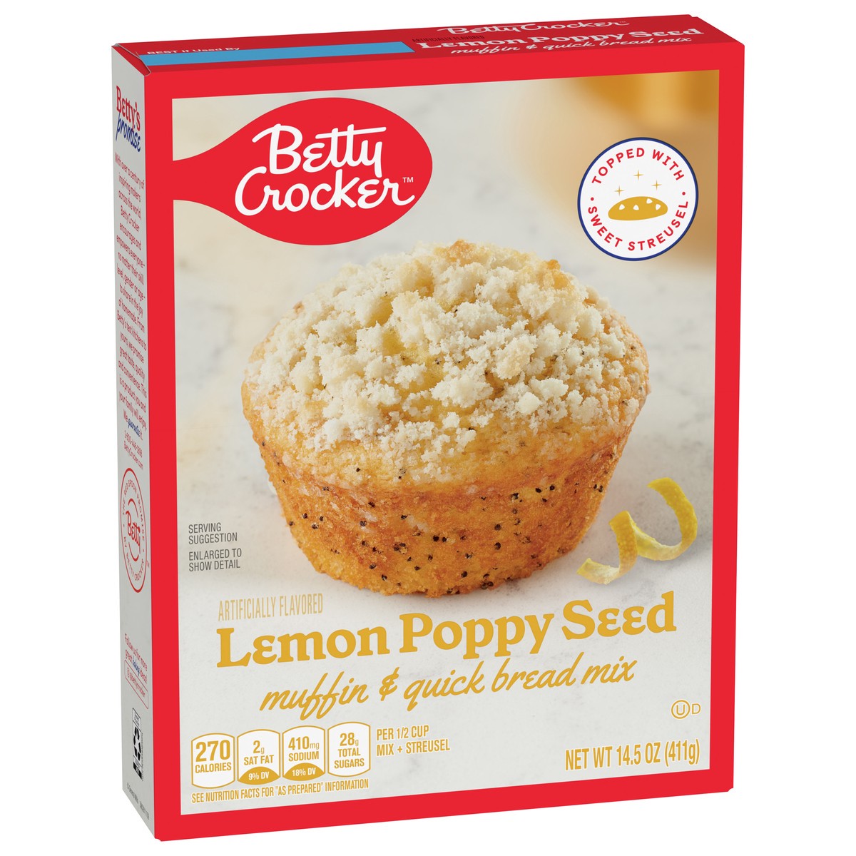 slide 8 of 9, Betty Crocker Muffin and Quick Bread Mix, Lemon Poppy Seed With Streusel, 14.5 oz, 14.5 oz