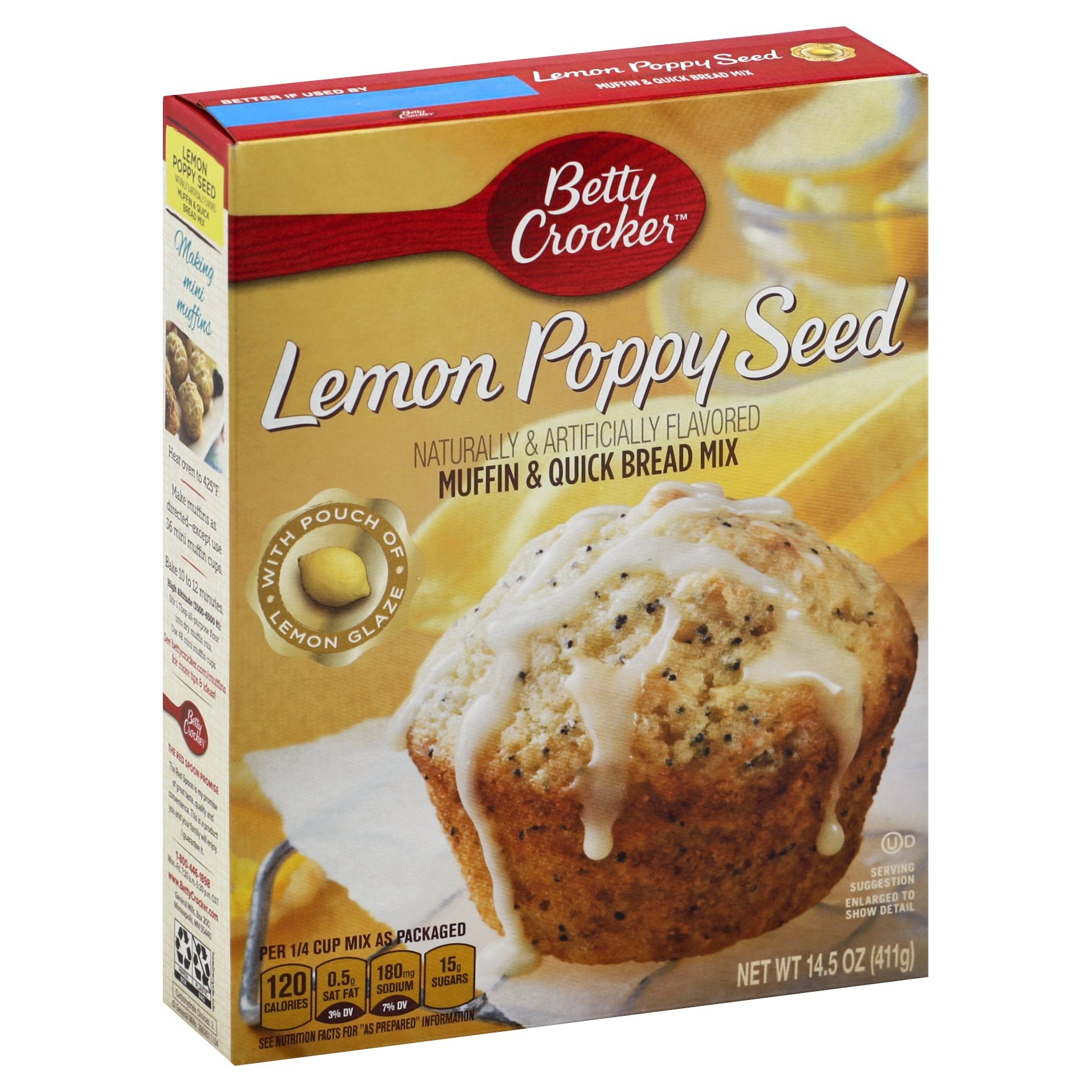Betty Crocker Lemon Poppy Seed Muffin Mix 14.5 oz Shipt