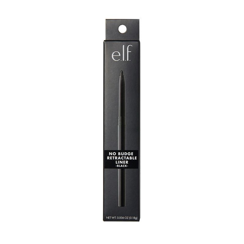 slide 4 of 5, e.l.f. No Budge Retractable Waterproof Eyeliner - Black - 0.006oz, 0.006 oz