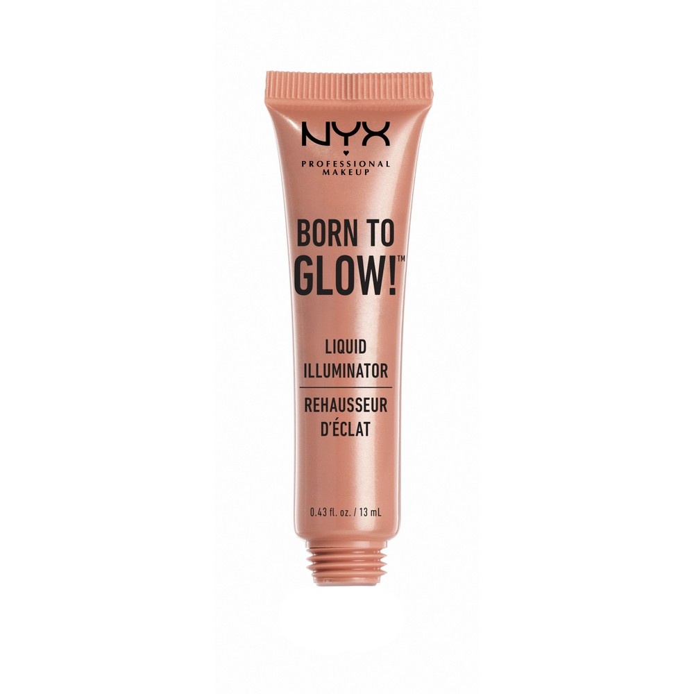 slide 2 of 3, NYX Professional Makeup Mini Born to Glow Liquid Illuminator Gleam, 0.43 fl oz