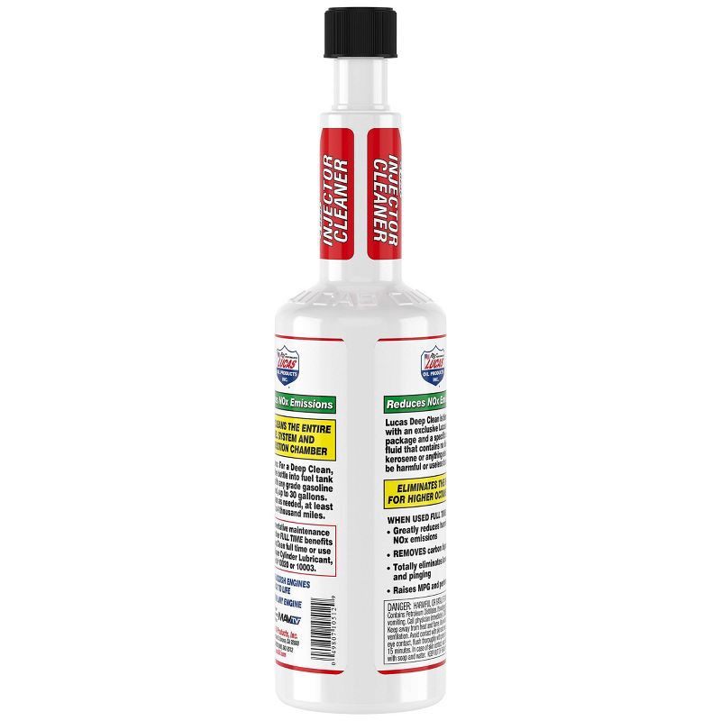 slide 2 of 3, Lucas Oil 16oz Deep Clean Fuel System Cleaner: Gas Cleaner & Emissions Additive for Motor Oil & Automotive Fluids, 16 oz