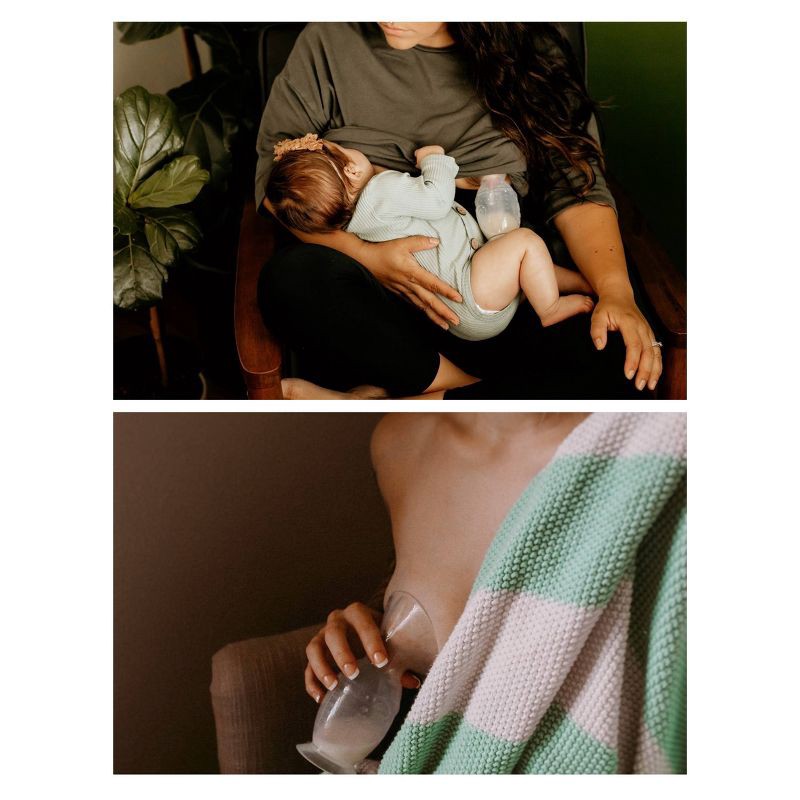 slide 2 of 7, haakaa Breast Pump with Suction Base and White Flower Stopper - 5oz, 5 oz