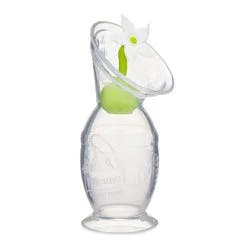 haakaa Breast Pump with Suction Base and White Flower Stopper - 5oz