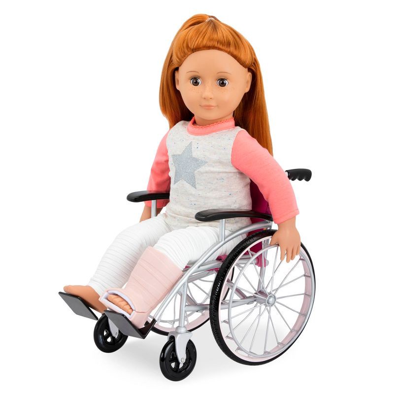 slide 3 of 5, Our Generation Heals on Wheels - Wheelchair Accessory Set for 18" Posable Dolls, 1 ct