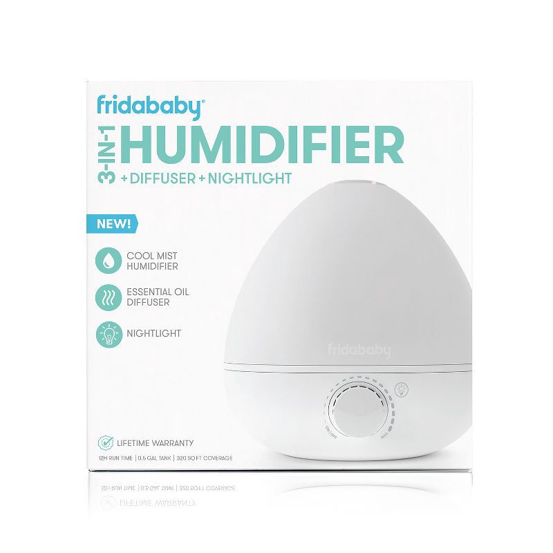 slide 7 of 12, Frida Baby 3-in-1 Humidifier with Diffuser and Nightlight, 1 ct
