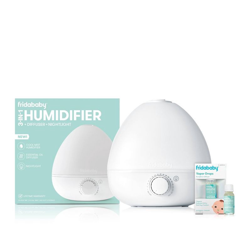 slide 7 of 12, Frida Baby 3-in-1 Humidifier with Diffuser and Nightlight, 1 ct