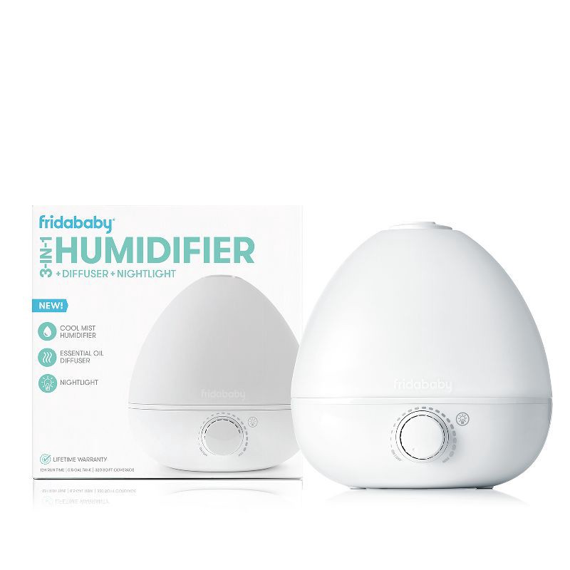 slide 1 of 12, Frida Baby 3-in-1 Humidifier with Diffuser and Nightlight, 1 ct