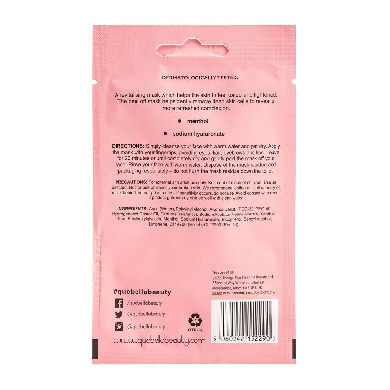 slide 2 of 5, Que Bella Exfoliating Strawberry Peel Off Mask - 0.35oz, 0.35 oz