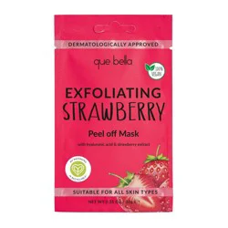Que Bella Exfoliating Strawberry Peel Off Mask - 0.35oz