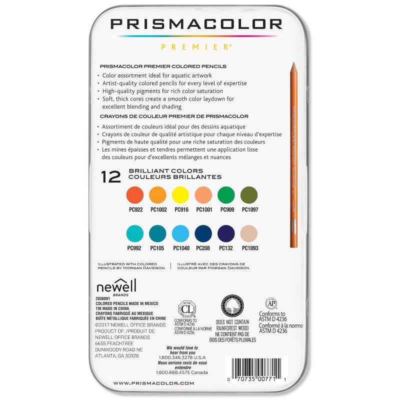 slide 6 of 6, Prismacolor Premier 12pk Colored Pencils - Under the Sea, 12 ct