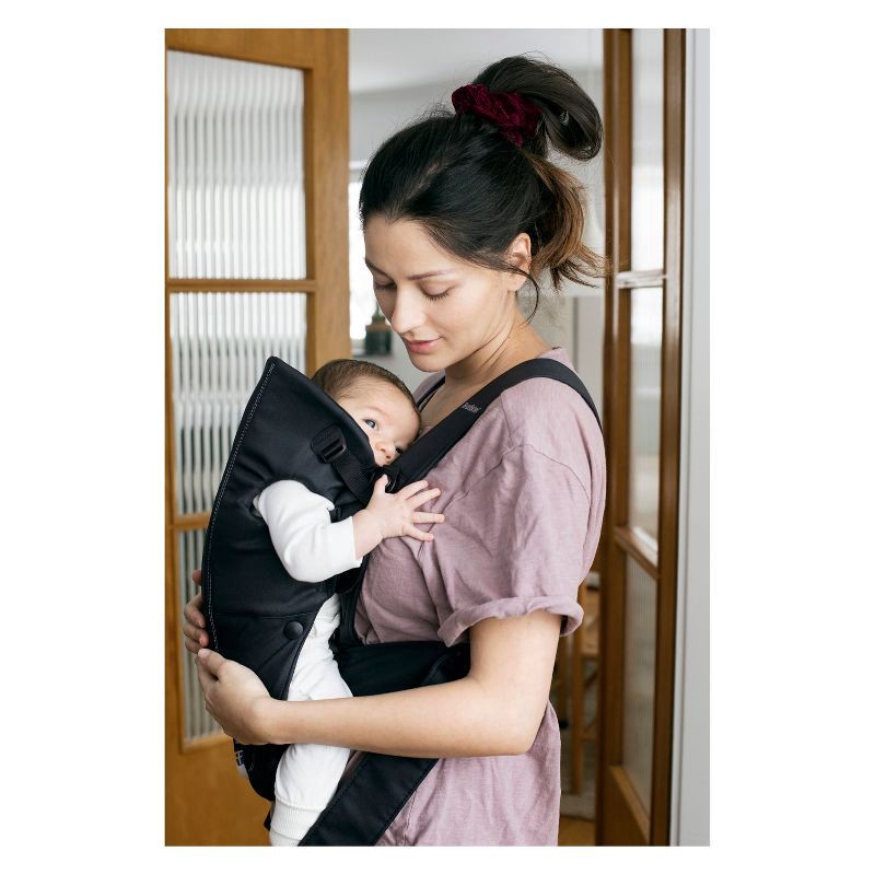 slide 2 of 6, BabyBjorn Baby Carrier Mini Cotton - Black, 1 ct