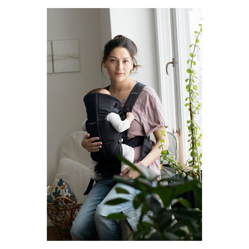 slide 5 of 6, BabyBjorn Baby Carrier Mini Cotton - Black, 1 ct
