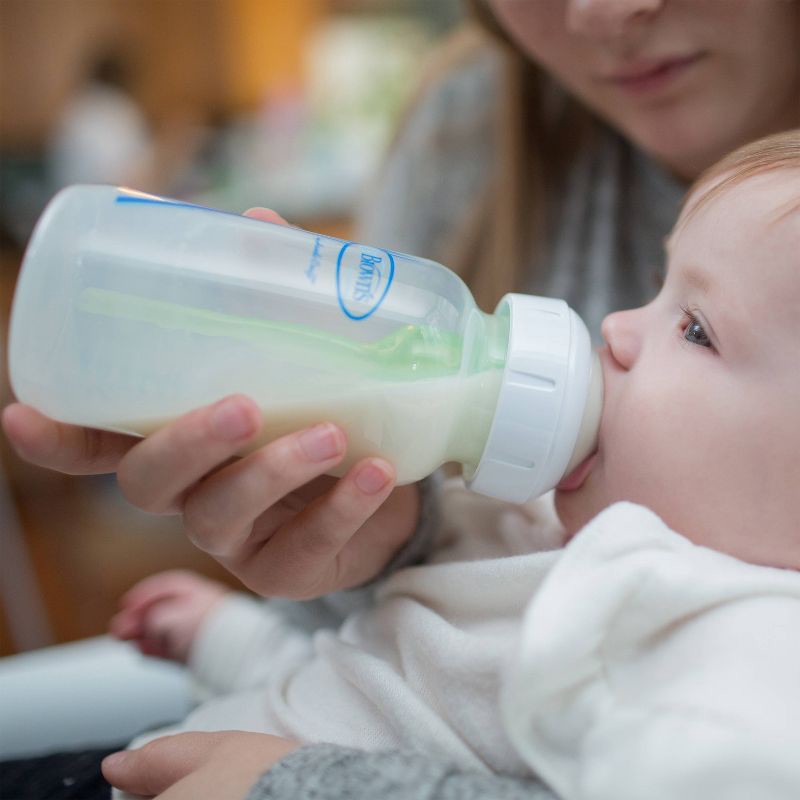 slide 14 of 20, Dr. Brown's 9oz Anti-Colic Options+ Wide-Neck Baby Bottle with Level 1 Slow Flow Nipple - 3pk - 0m+, 3 ct; 9 oz