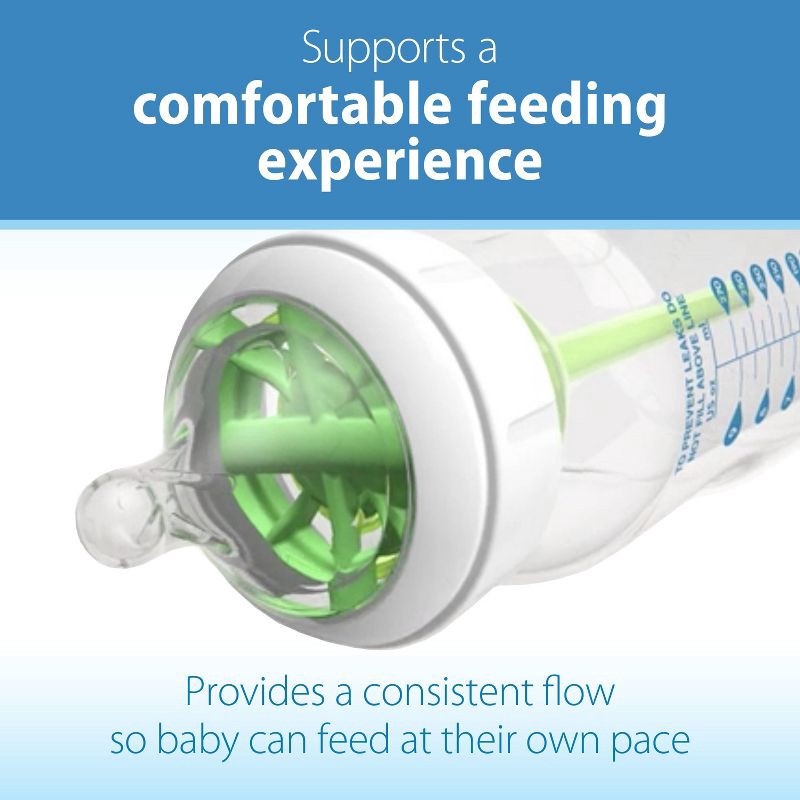 slide 5 of 13, Dr. Brown's Level 2 Wide-Neck Baby Bottle Silicone Nipple - Medium Flow - 2pk - 3m+, 2 ct