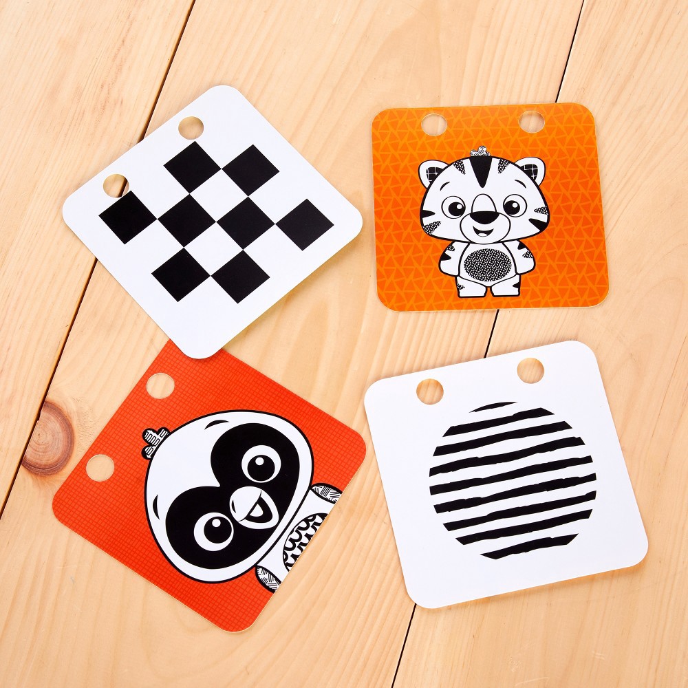 slide 3 of 9, Baby Einstein Black White and Bright Floor Mirror, 1 ct