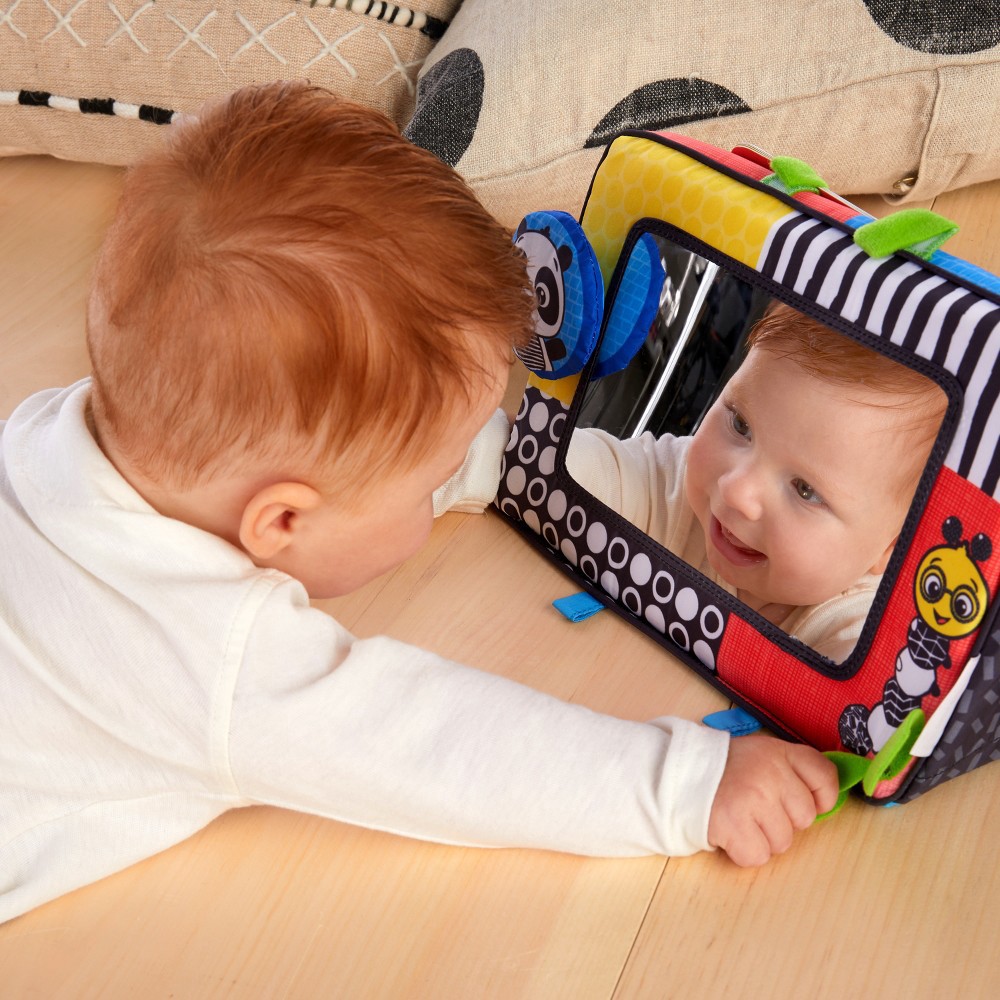 slide 9 of 9, Baby Einstein Black White and Bright Floor Mirror, 1 ct
