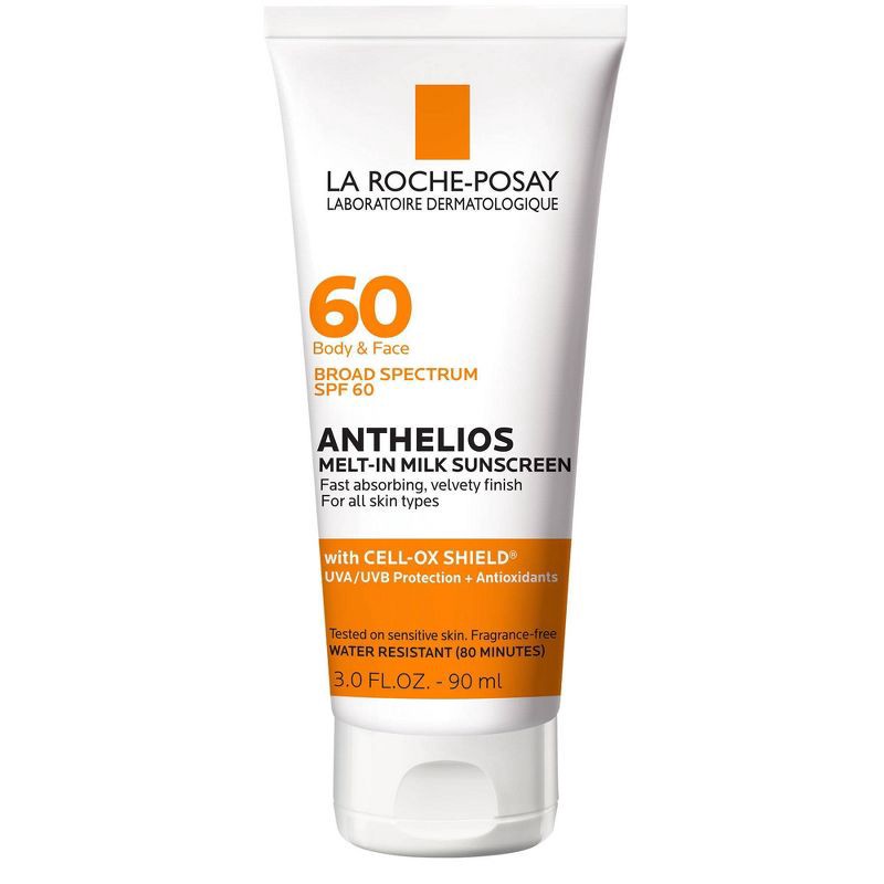 slide 1 of 8, La Roche Posay Anthelios Sunscreen, Melt In Milk Lotion Face and Body Sunscreen - SPF 60 - 3oz, 0 x 3 oz