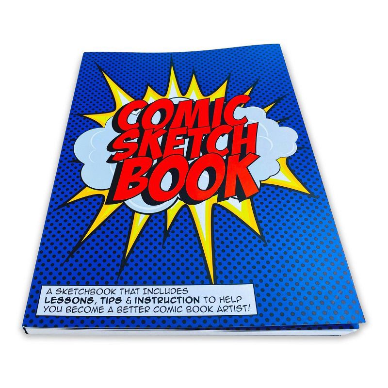 slide 3 of 7, Comic Sketch Coloring Book - Piccadilly: Creative Drawing for Teens, 204 Pages, 11.4" x 8.3", 1 ct