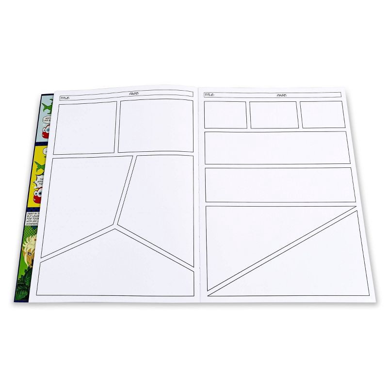 slide 5 of 7, Comic Sketch Coloring Book - Piccadilly: Creative Drawing for Teens, 204 Pages, 11.4" x 8.3", 1 ct