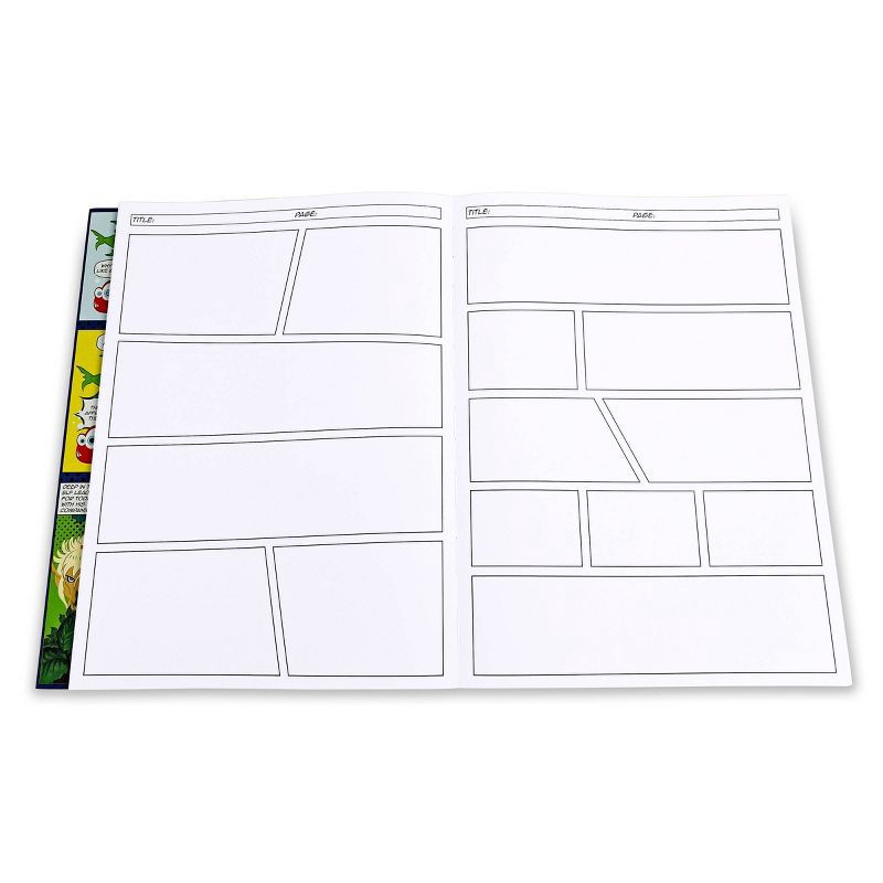slide 6 of 7, Comic Sketch Coloring Book - Piccadilly: Creative Drawing for Teens, 204 Pages, 11.4" x 8.3", 1 ct