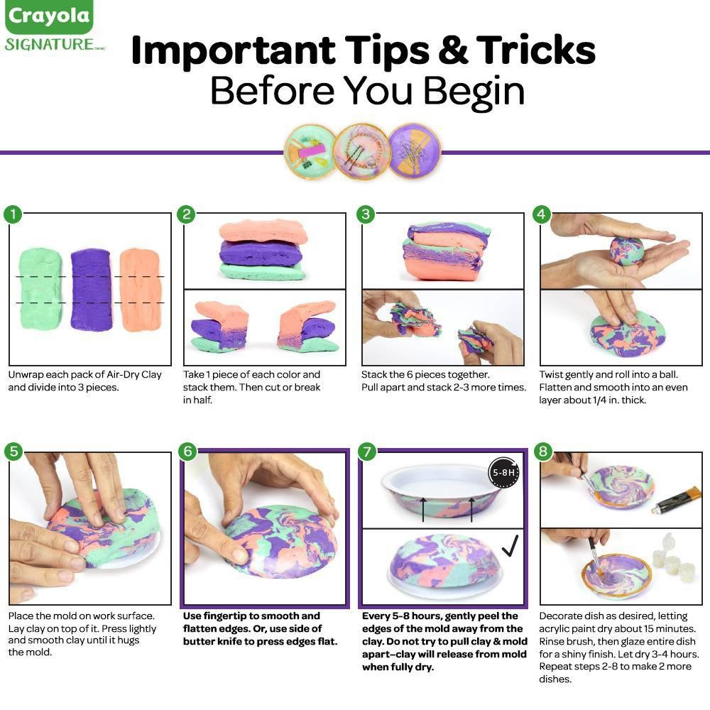 slide 3 of 4, Crayola Make Your Own Trinket Dishes, 1 ct