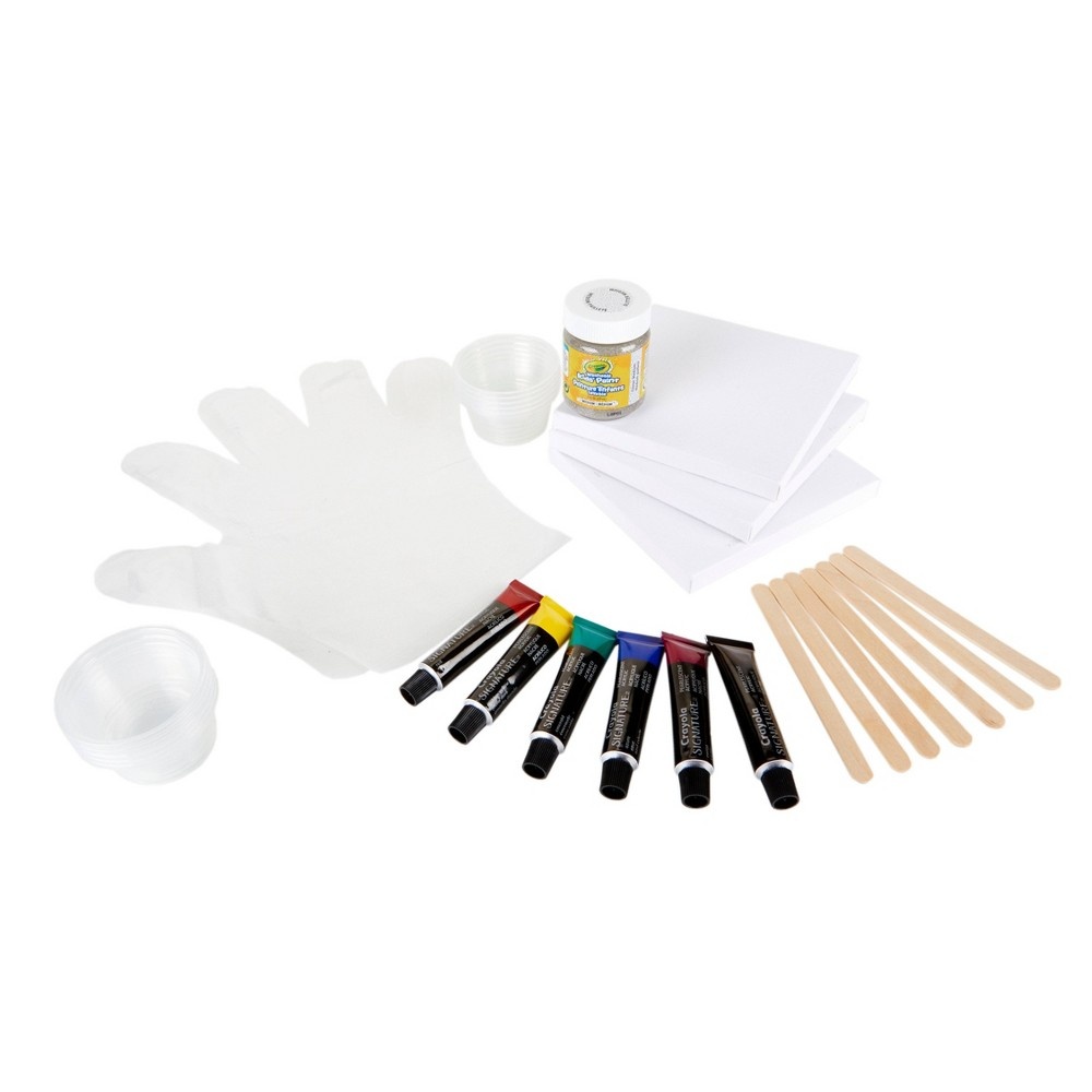 slide 4 of 4, Crayola SIgnature Make Your Own Paint-Pour Canvas Art, 1 ct