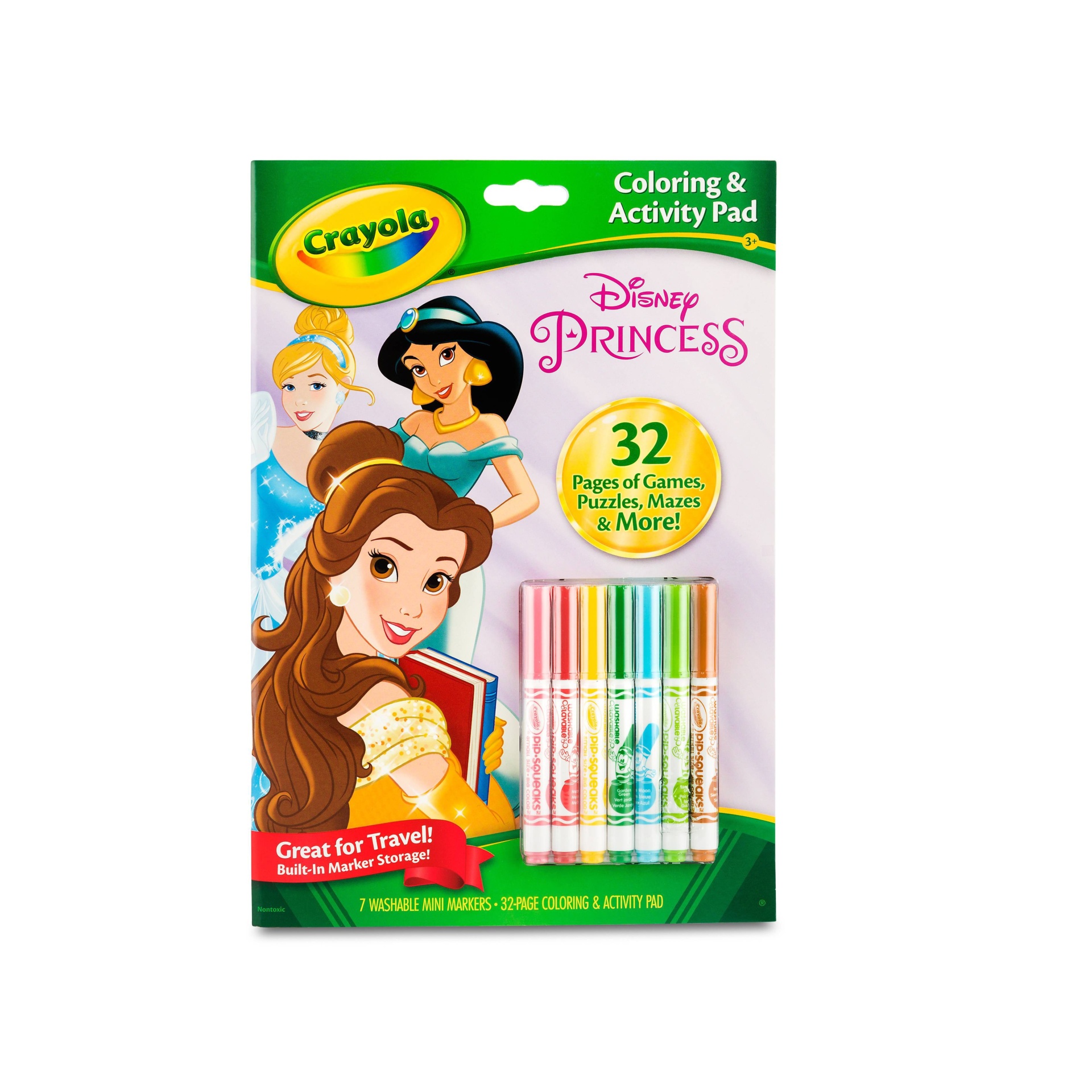 slide 1 of 4, Crayola 32pg Disney Princess Coloring Activity Pad, 1 ct