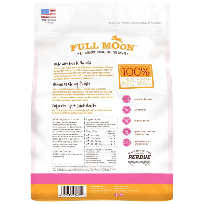 slide 2 of 3, Full Moon Chicken Jerky Hip & Joint Dog Treats - 12oz, 12 oz