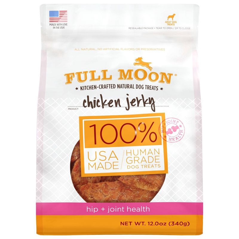 slide 1 of 3, Full Moon Chicken Jerky Hip & Joint Dog Treats - 12oz, 12 oz