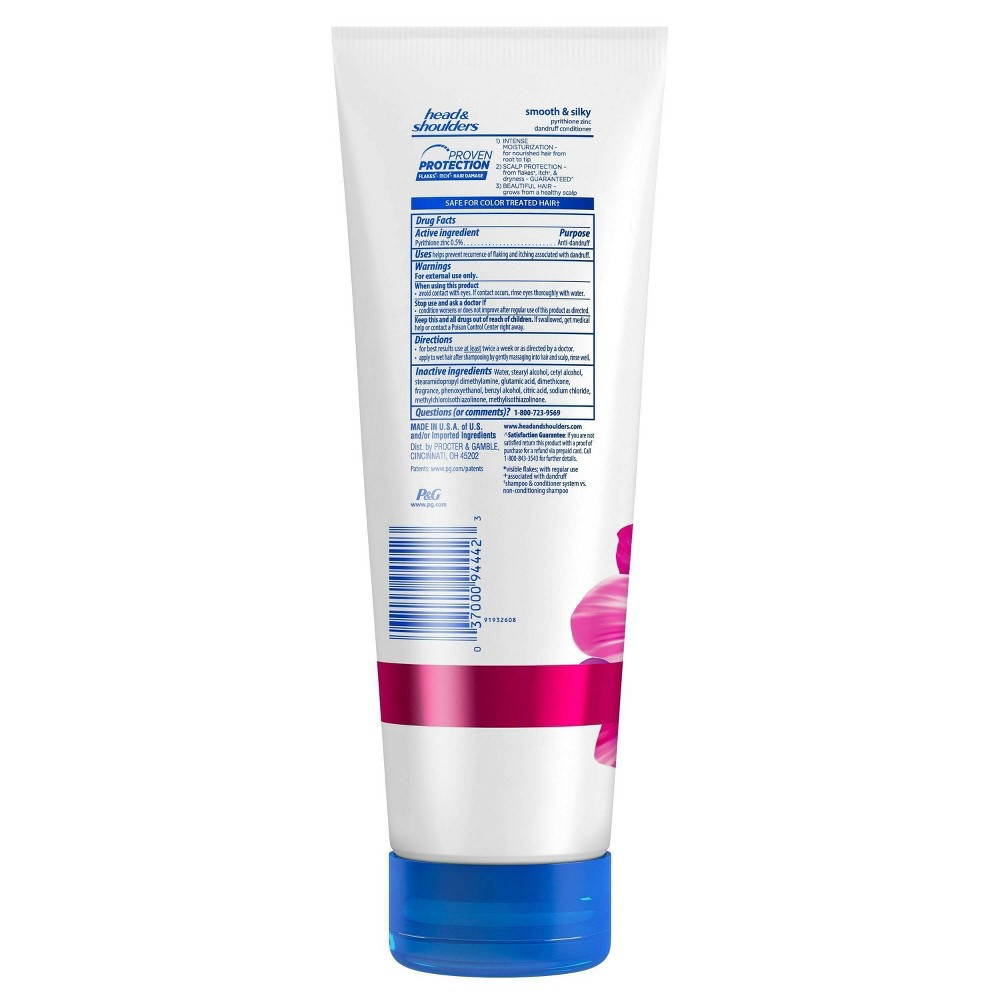 slide 8 of 10, Head & Shoulders Smooth & Silky Hair & Scalp Anti-Dandruff 2-in-1 Shampoo and Conditioner - 23.4 fl oz, 23.4 fl oz