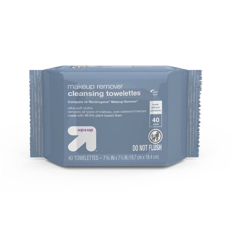 slide 4 of 7, Makeup Remover Facial Wipes - Scented - 80ct - up & up™, 80 ct