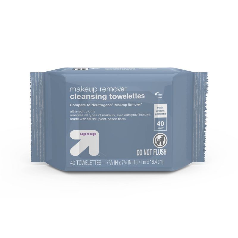 slide 4 of 7, Makeup Remover Facial Wipes - Scented - 80ct - up&up™, 80 ct