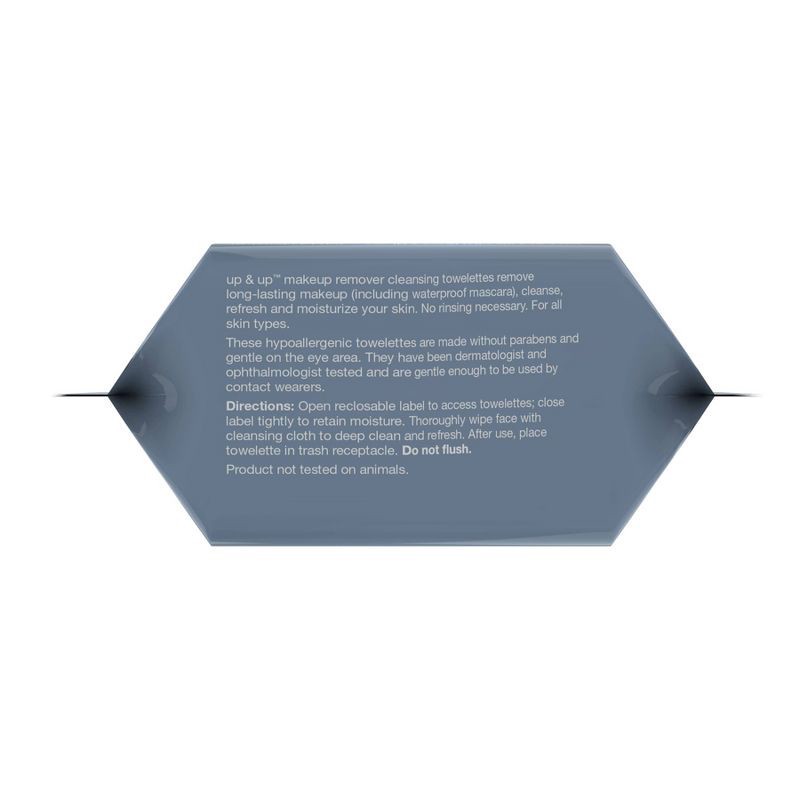 slide 6 of 9, Everyday Ultra-Soft Makeup Remover Cleansing Towelettes - Scented - 80ct - up&up™, 80 ct