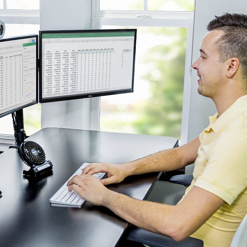 slide 7 of 11, Personal Rechargeable Fan Black - Holmes, 1 ct