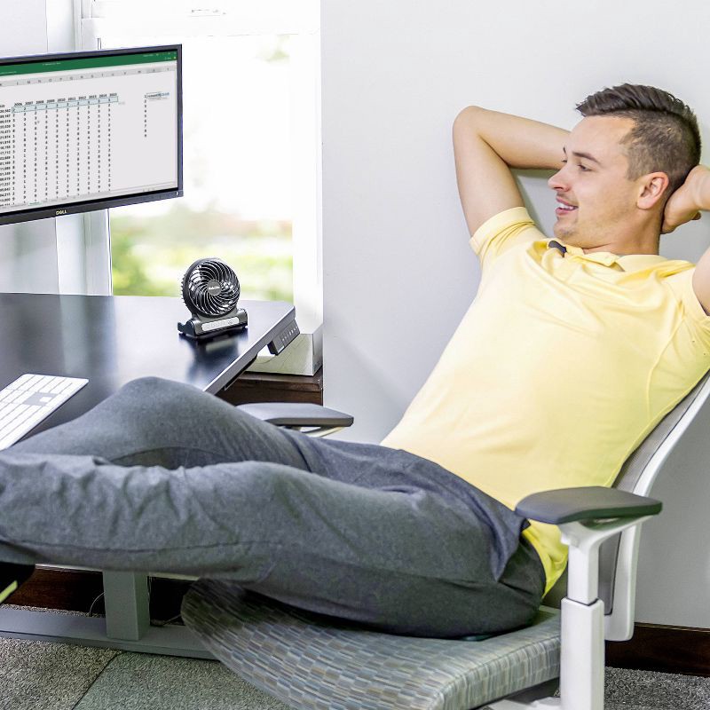 slide 11 of 11, Personal Rechargeable Fan Black - Holmes, 1 ct