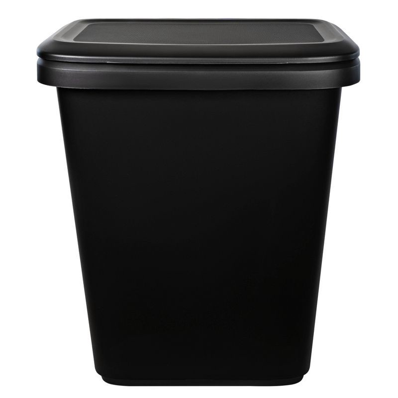 slide 8 of 9, Hefty 20.4gal XL Dual Function Trash Can Black, 20.4 gal