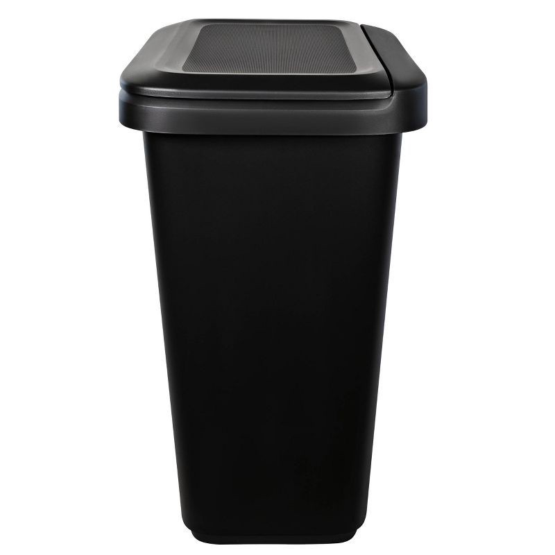 slide 4 of 9, Hefty 20.4gal XL Dual Function Trash Can Black, 20.4 gal